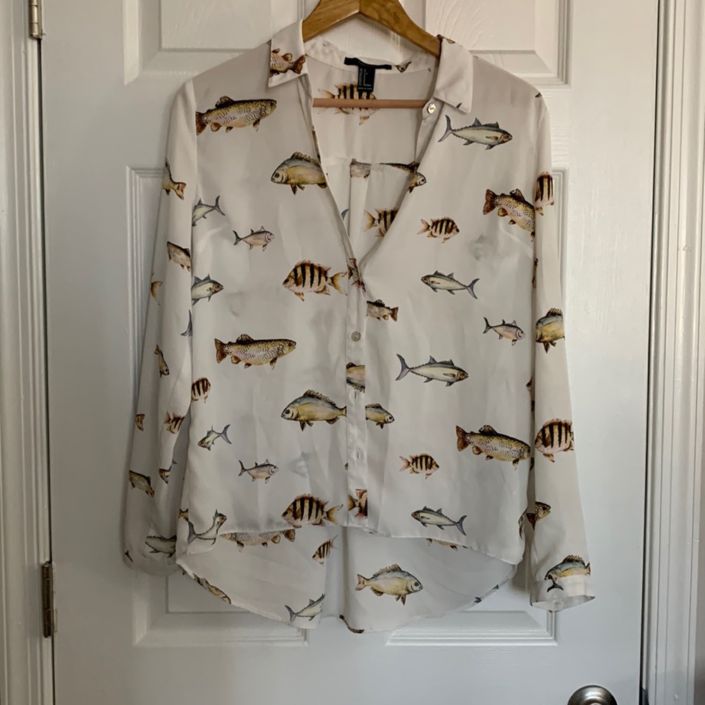 Forever 21 Fish Blouse